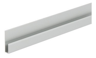 Perfil J - Aluminio Natural Crudo - Largo X 3 Metros