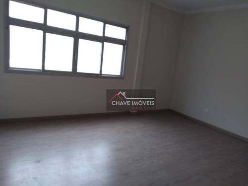 Apartamento Com 2 Dormitórios À Venda, 90 M² Por R$ 371.000,00 - Centro - São Vicente/sp - Ap2788