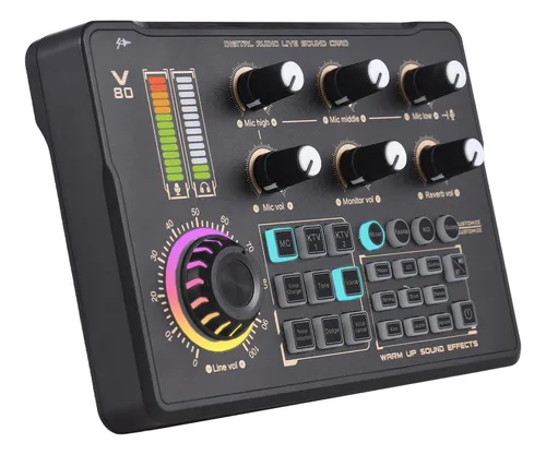 comprar Sound Board Live Card Recording Professional Card Mixer Dj