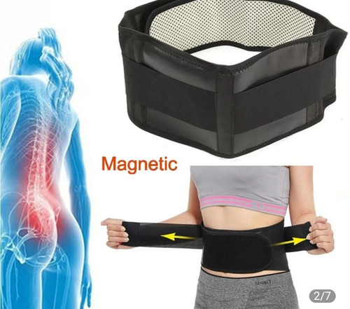 Imagen 3 de 10 de Cinturon Para Lumbalgia Y Ciatica (biomagnetismo)