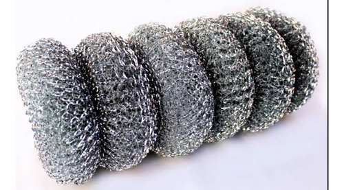 Fibras Esponjas Acero Inoxidable Limpieza Cocina 100 Pzas