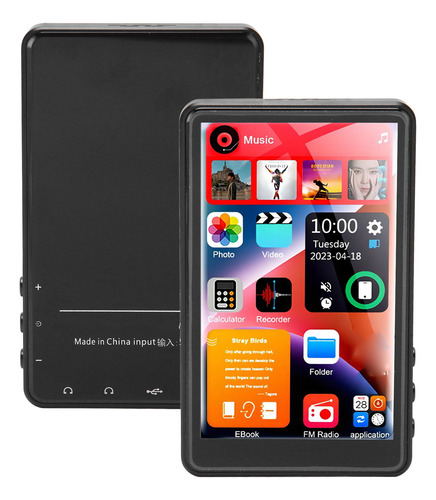 Reproductor De Mp3 Pantalla Táctil Completa De 4 Pulgadas