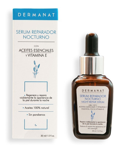 Serum Reparador Nocturno Dermanat Aceites Esenciales 