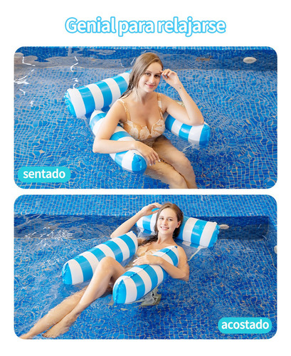 2pzs Inflables For Piscina De Adulto Hamaca Flotante