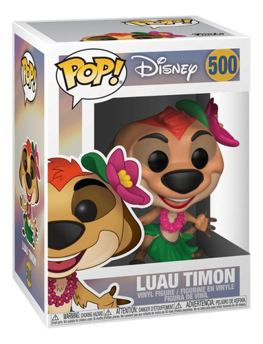 Boneco Funko Pop! Disney - O Rei Leão - Luau Timão