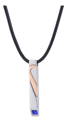 Collar For Parejas Con Forma De Corazón En Forma De Barra 3