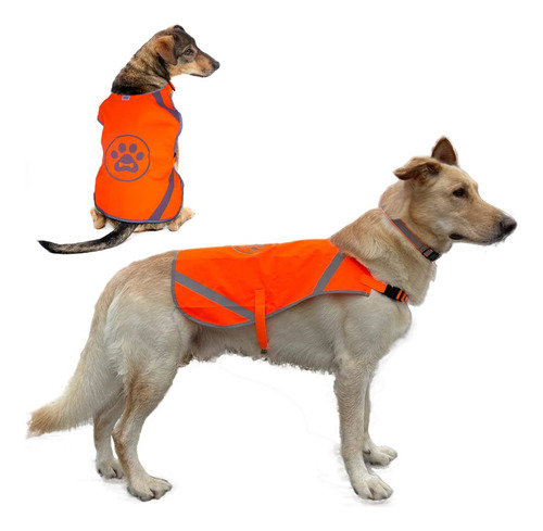 Chaleco Reflectante Para Perro, Chaleco De Seguridad Naranja