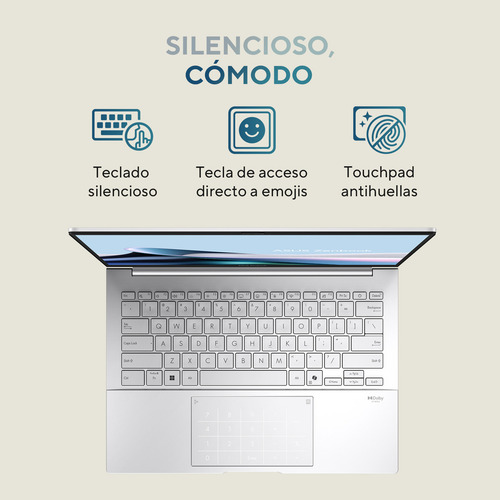 Laptop Asus Zenbook 14 Ux34 Intel Core Ultra 5 16gb 512gb Plateado