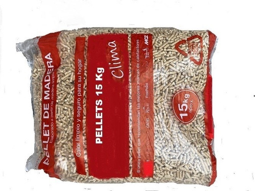 Pellet Madera Pack 3 Bolsas De 15 Kg