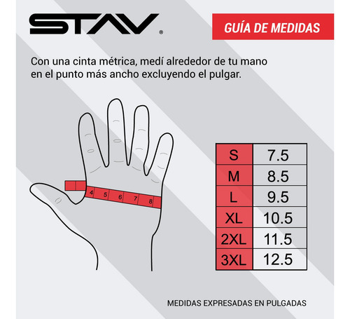 Imagen 5 de 6 de Guantes Moto Stav Winter Protection Windblock