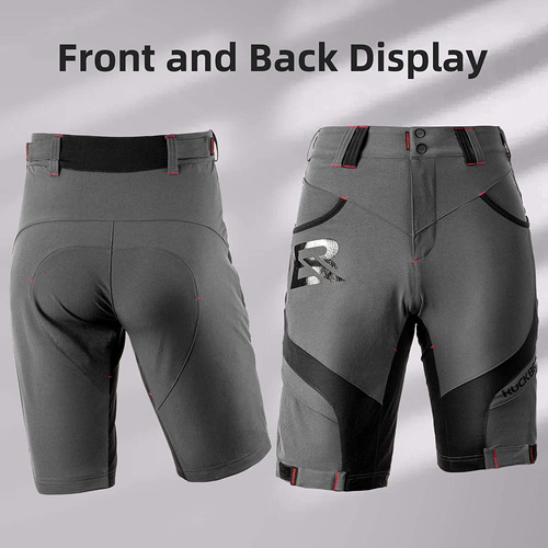 Rock Bros Pantalones Cortos De Bicicleta De Montaña Acolchad