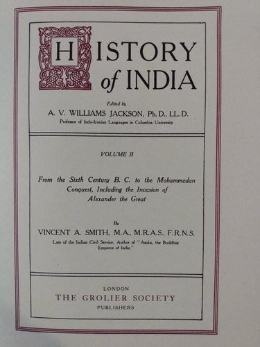 Historia De India 1907 Lane Poole 6 Tomos Grolier  Inglés 