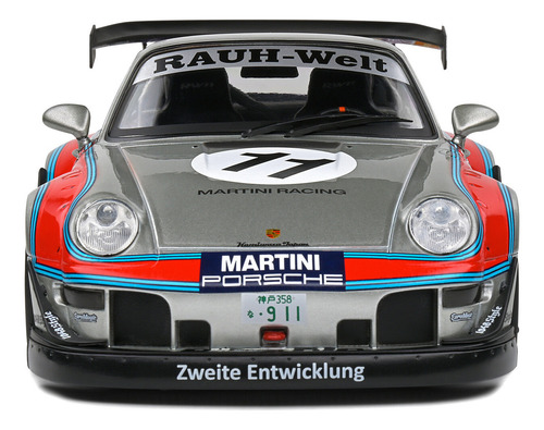 Miniatura Porsche 911 Rauh-welt Begriff (993) Bodykit Martini Racing 2020 Prateado 1:18 Solido