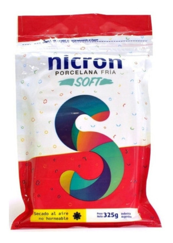  Masa De Porcelana Fría Lista Para Usar 325grs Nicron Soft