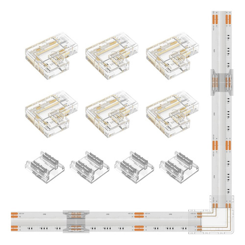 Fcob Cob Kit De Conectores Para Tira Led De Ancho 6 Piezas C