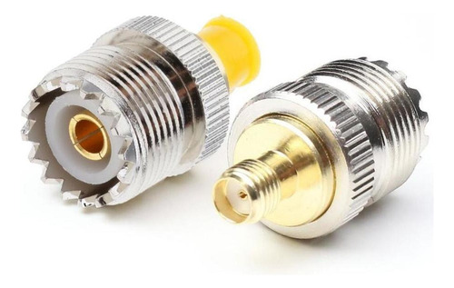 Adaptador Coaxial 2pcs Rf So239 Sma Hembra A Conector De