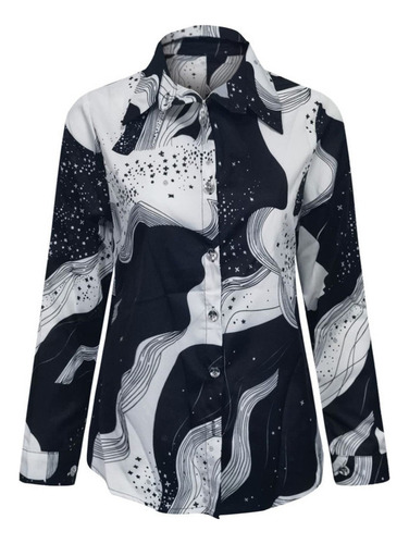 Blusa Camisas De Manga Larga Para Mujer Con Cuello En V