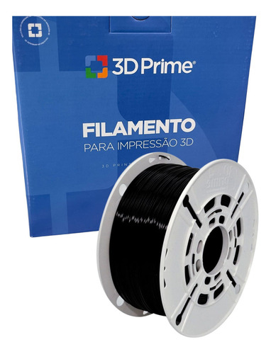 Filamento 3d 3d Prime Pla De 1.75mm E 1kg Cor Preto