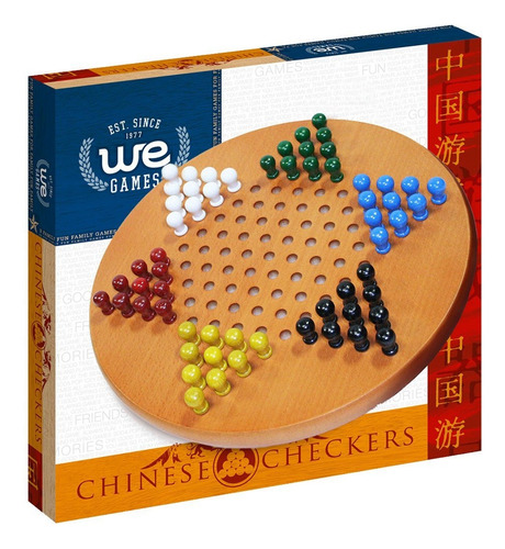 Juego De Damas Chinas De Madera Maciza Con Clavijas De We Ga