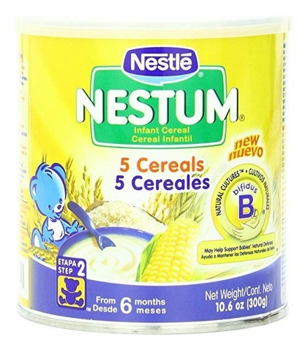 Nestlé Nestum 5 Cereales Para Bebés, Cereales De 300 Gramos