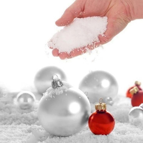 100 Piezas De Nieve Artificial Segura Para Decoración Navide