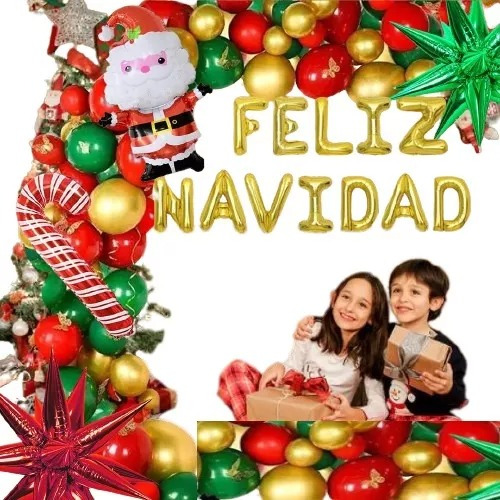 Decoración Navideña Set Globos 63 Pcs