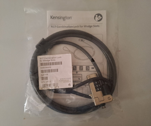 Cable De Seguridad N17 Con Combinación Para Notebook Dell