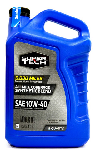 Aceite Super Tech Semisintetico 10w40 4.73l Tienda Fisica