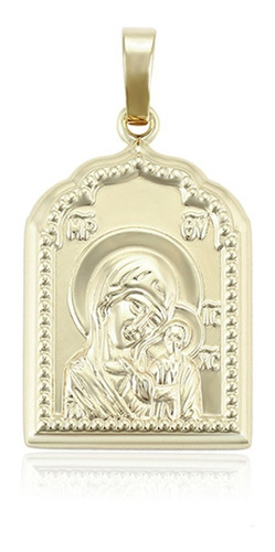 Dije Oro 14k Lam Santa Ana Madre De Virgen María Mineros 