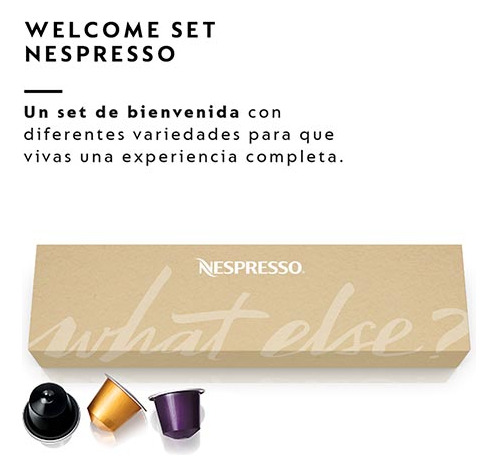 Cafetera Nespresso Inissia Blanca Con Capsulas De Regalo