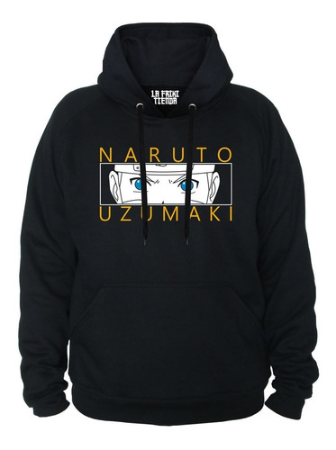Buzo Buso Saco Con Capota Anime Diseño Naruto Uzumaki