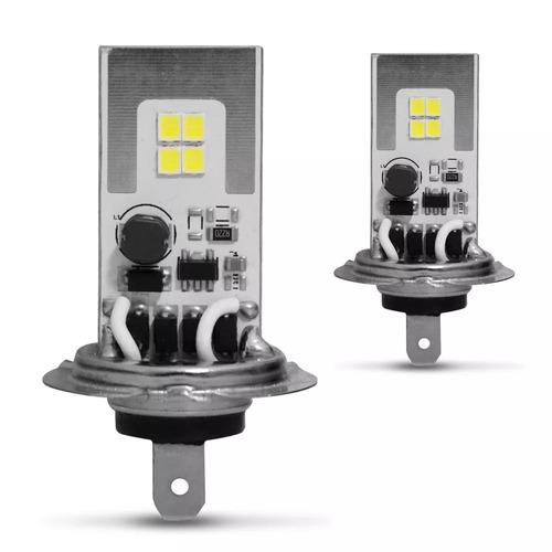 Lâmpadas Led H7 6500k 12v 24v 20w 2600lm Efeito Xênon Par 