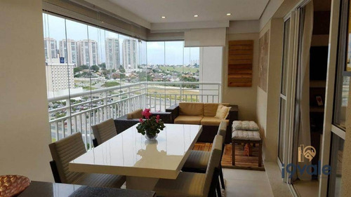 Apartamento Com 3 Dormitórios À Venda, 124 M² Terraços Jardim Do Colinas Sjcampos/sp - Ap1934