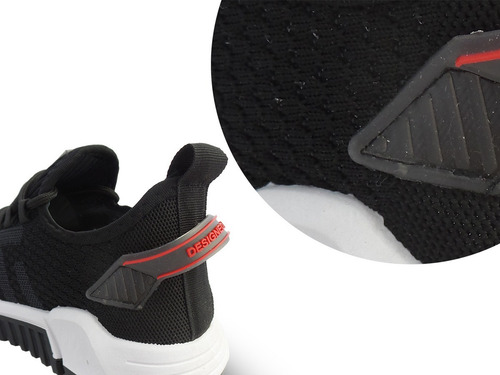 Imagen 6 de 7 de Tenis Casuales Unisex Negro Tmx