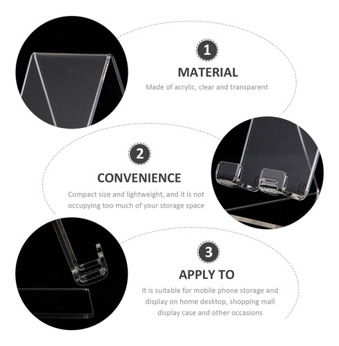 Soporte Para Teléfono Móvil, Soporte Transparente Para Teléf