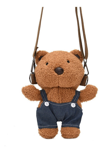 Bonito Bolso Cruzado Con Forma De Oso De Peluche