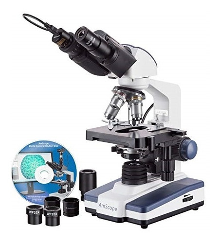 Microscopio Compuesto Binocular Digital 40x-2500x Led