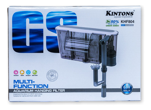 Kinston Filtro Externo Khf-804 600l/h Aquario 200litros 220v