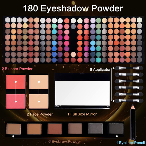 Kit De Maquillaje Completo 190 Colores Para Mujer