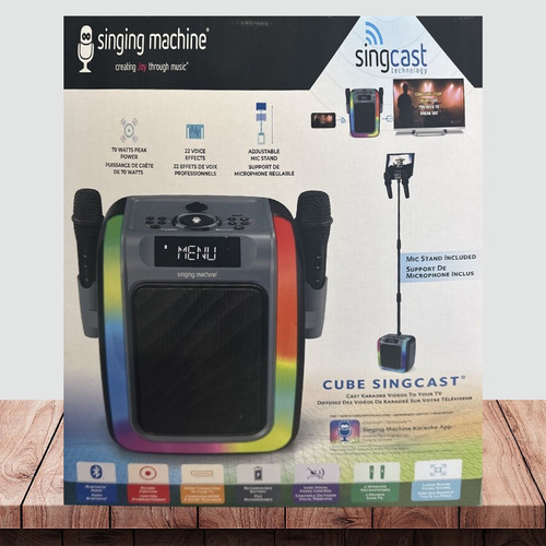 Karaoke De Fundición De Cubos Singing Machine Singcast