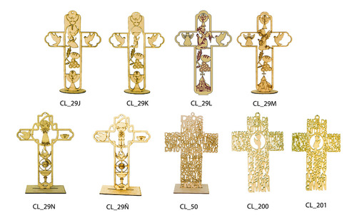 12 Cruces De Mdf- Recuerdito Para Fiestas 30 Cm