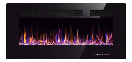 Chimenea Eléctrica 30 Led Empotrable Con Pantalla Táctil
