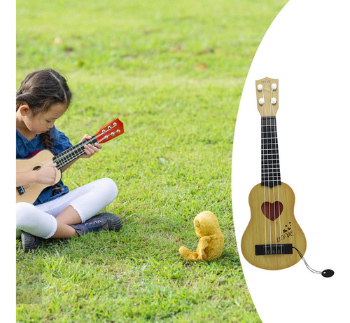 Mini Kids Ukulele Guitar Toy/ 4 Amarillo 38x12.5cm Amarillo