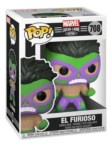 Funko Pop Marvel Luchadores El Furioso Hulk