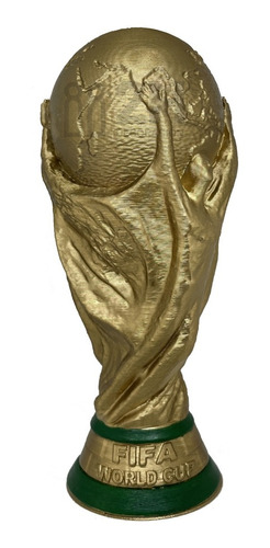 Real Copa Del Mundo Fifa 2022 Mundial Futbol 25 Cm | Dorada