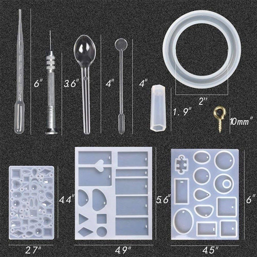 Bake Conjunto De Ferramentas De Jóias De Resina Diy Moldes