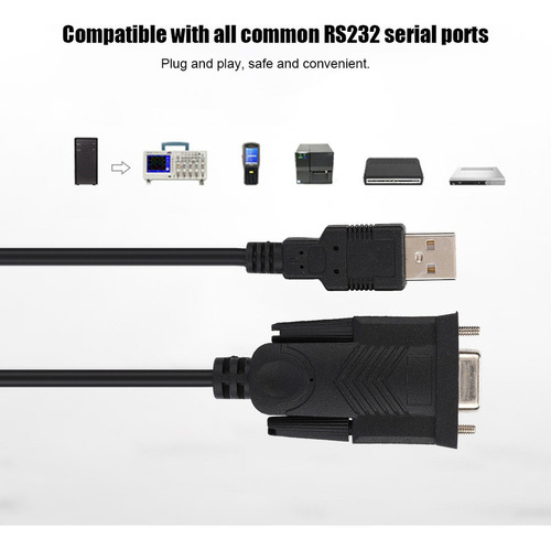 Usb2.0 A Rs232 Cable Convertidor Db9 Hembra Conne