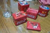 Comprar Latas 4 Cajas Coca Cola Navideñas Metálicas  -1 Vela-