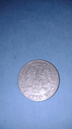 Polonia Moneda 5 Zlotych 1959 Alum Circulada 