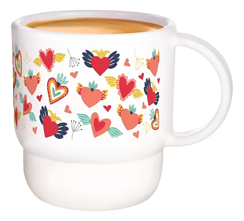 Taza Apta Microondas Decorada 280 Ml Tupperware